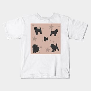 Affenpinscher Pattern Coffee Kids T-Shirt